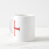 Auftrag des Ritter Templar Kreuzes Kaffeetasse (Vorderseite Links)