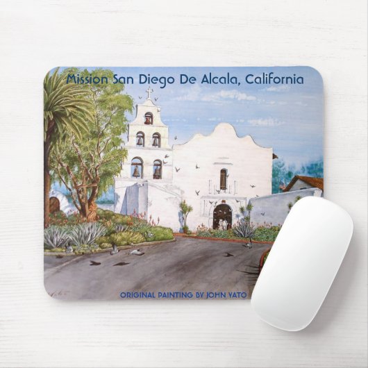 AUFTRAG SAN DIEGO DE ALCALA, KALIFORNIEN MOUSEPAD (Mit Mouse)