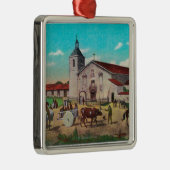 Auftrag Santa Clara de AsisSanta Clara, CA Silbernes Ornament (Rechts)