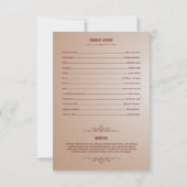 Auftrag Service-der Begräbnis- Programm-Karte Einladung (Rückseite)