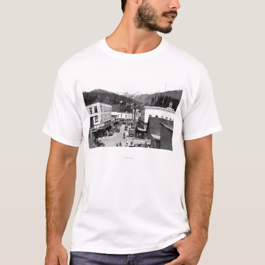 Auftrag-Straße von der Dampfer-Brücke herein T-Shirt (Vorderseite)