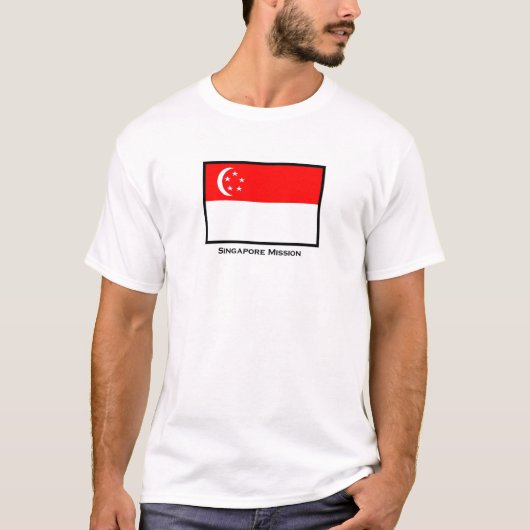 Auftrag-T - Shirt Singapurs LDS (Vorderseite)