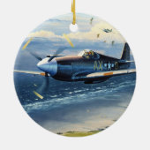 Auftrag über Normandie durch William S. Phillips Keramik Ornament (Hinten)