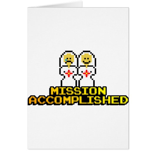 "Auftrag vollendete" Heirat (Lesbe, 8-Bit) (Vorne)