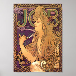 Auftrag von Alfons Mucha - Art Nouveau Poster