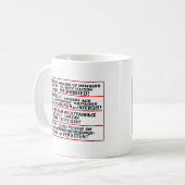 Auftrag-Zeichen-Erinnerungsstücke Kaffeetasse (Vorderseite Links)