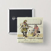 Aufträge des 17. Jahrhunderts Button (Vorne & Hinten)