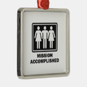 Auftragerreichter Threesome Silbernes Ornament (Rechts)