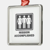 Auftragerreichter Threesome Silbernes Ornament (Links)