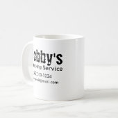 Auftragnehmer, der Dienstleistungen erbringt Kaffeetasse (Vorderseite Links)