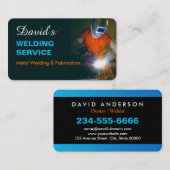 Auftragnehmer für berufliche Metallschweißanlagen Visitenkarte (Vorne/Hinten)