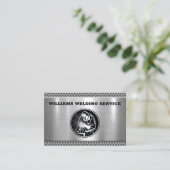 Auftragnehmer für berufliche Metallschweißanlagen Visitenkarte (Stehend Vorderseite)