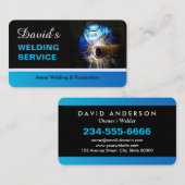 Auftragnehmer für berufliche Metallschweißanlagen Visitenkarte (Vorne/Hinten)