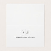 Auftragnehmer für berufliche Metallschweißanlagen Visitenkarten (Innenseite Aufgefaltet)