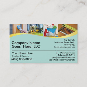 Auftragnehmer/Handyman /Do It All / Business Card Visitenkarte