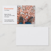 Auftragnehmer-Visitenkarte Visitenkarte (Vorne/Hinten)