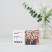 Auftragnehmer-Visitenkarte Visitenkarte (Stehend Vorderseite)