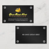 Auftragnehmer-Visitenkarten Visitenkarte (Vorne/Hinten)