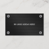 Auftragnehmer-Visitenkarten Visitenkarte (Rückseite)