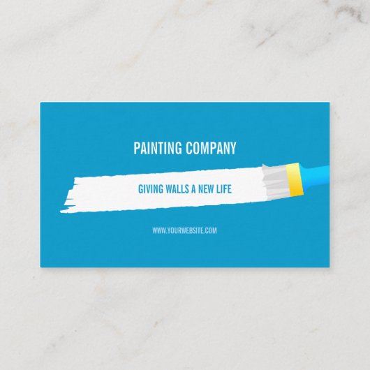 Auftragnehmer-Zuhause-Umarbeitung Painting Company Visitenkarte (Rückseite)