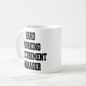 Auftragsmanager für harte Arbeit Kaffeetasse (Vorderseite Links)