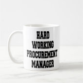 Auftragsmanager für harte Arbeit Kaffeetasse (Links)