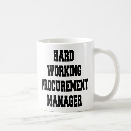 Auftragsmanager für harte Arbeit Kaffeetasse (Rechts)