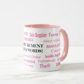 Auftragsvergabeverfahren: Woman Procurement Manage Tasse (VorderseiteRechts)