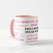 Auftragsvergabeverfahren: Woman Procurement Manage Tasse (Vorderseite Links)