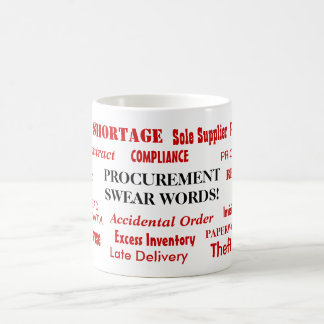 Auftragsvergabeverwaltung: Swear Words Funny Procu Kaffeetasse