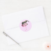 Auftriebiger Elefant Rosa Aufkleber (Umschlag)