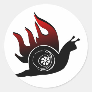 Auftriebs-Schnecke Runder Aufkleber