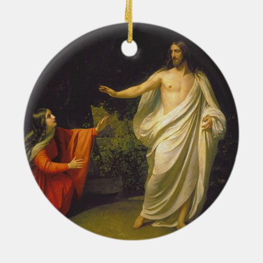 Auftritt des Jesus Christus zu Maria Magdalina Keramikornament (Hinten)