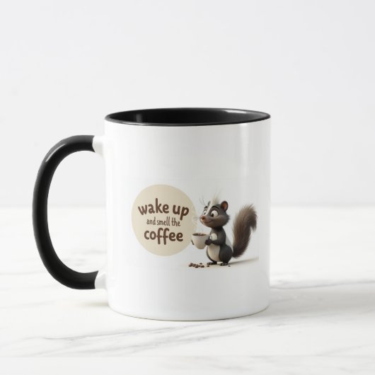 aufwachen und den Kaffee riechen Tasse (Links)