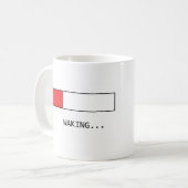 Aufwachen und Puffern Kaffeetasse (Vorderseite Links)
