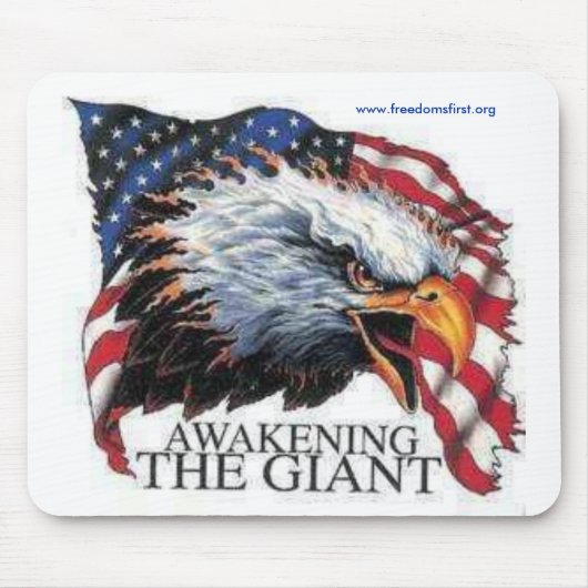 Aufwachen, www.freedomsfirst.org mousepad (Vorne)