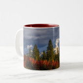 Aufwachen Zweifarbige Tasse (Vorderseite Links)