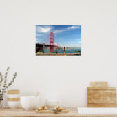 Aufwachsen am goldenen Tor Poster (Küche)