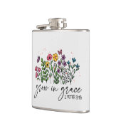 Aufwachsen in Grace - Vibrannendes florales Inspir Flachmann (Links)