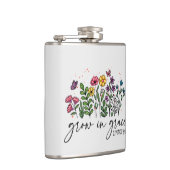 Aufwachsen in Grace - Vibrannendes florales Inspir Flachmann (Rechts)