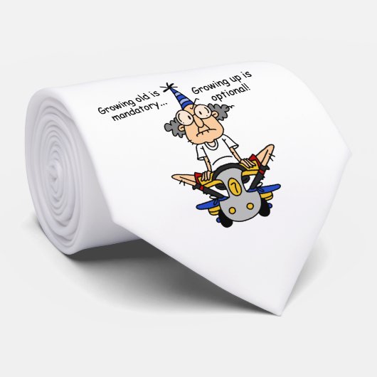 Aufwachsen ist fakultativer Spaß Krawatte (Gerollt)