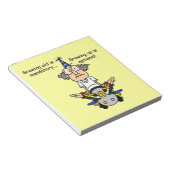 Aufwachsen ist fakultativer Spaß Notizblock (angewinkelt)