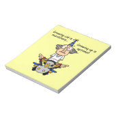 Aufwachsen ist fakultativer Spaß Notizblock (Rotiert)