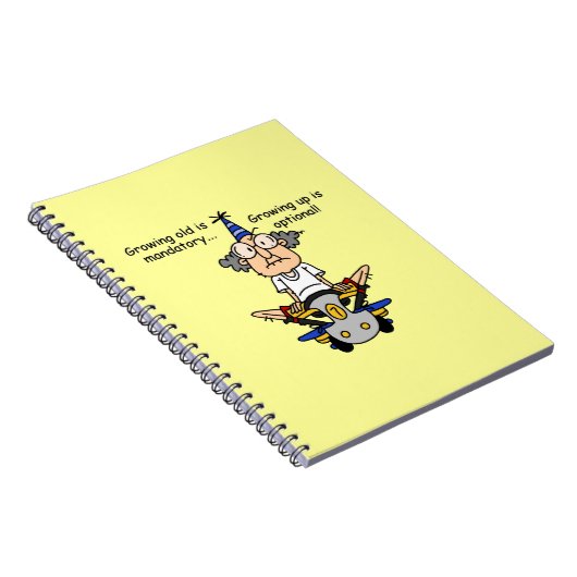 Aufwachsen ist fakultativer Spaß Notizblock (Rechte Seite)