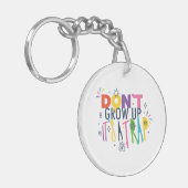 Aufwachsen ist keine Falle Schlüsselanhänger (Vorderseite links)