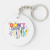 Aufwachsen ist keine Falle Schlüsselanhänger (Rückseite)