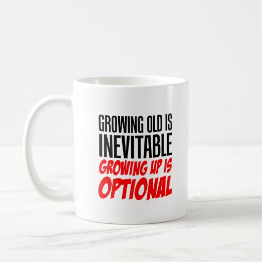 Aufwachsen ist optionale Tasse (Links)