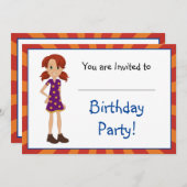 Aufwachsen mit Abbey und Sam Invitation Einladung (Vorne/Hinten)