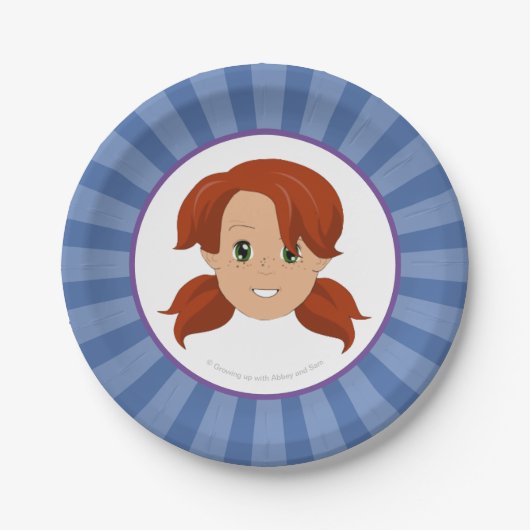 Aufwachsen mit Abtei und Sam-Party-Platte (Abtei) Pappteller (Vorderseite)