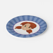 Aufwachsen mit Abtei und Sam-Party-Platte (Abtei) Pappteller (Schrägansicht)